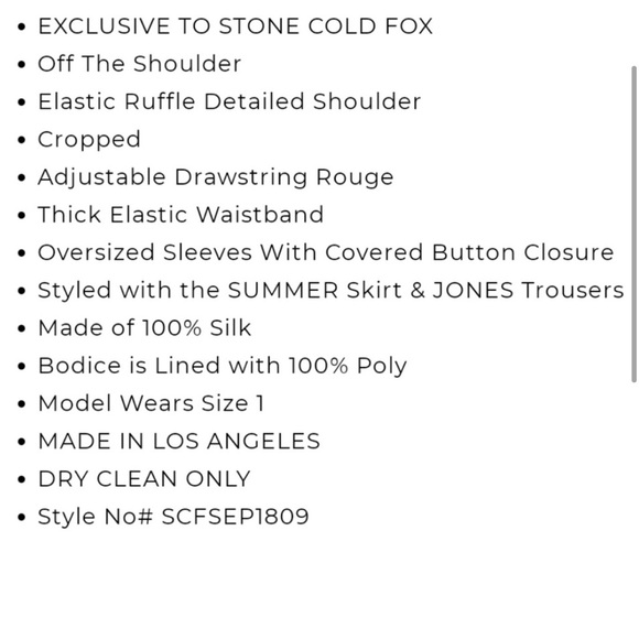 Stone Cold Fox Mona Crop - Picture 6 of 7